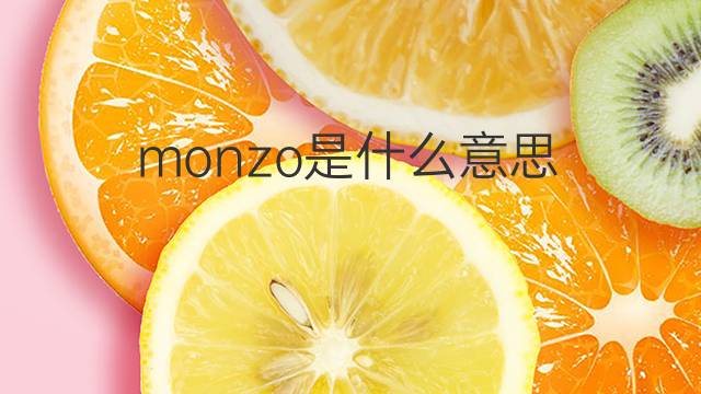 monzo是什么意思 monzo的中文翻译、读音、例句