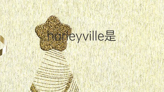 harleyville是什么意思 harleyville的中文翻译、读音、例句
