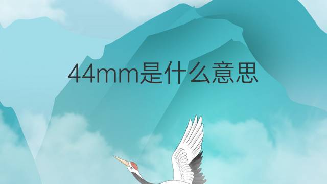 44mm是什么意思 44mm的中文翻译、读音、例句