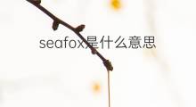 seafox是什么意思 seafox的中文翻译、读音、例句