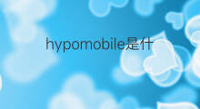 hypomobile是什么意思 hypomobile的中文翻译、读音、例句