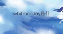 whitmonday是什么意思 whitmonday的中文翻译、读音、例句