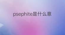 psephite是什么意思 psephite的中文翻译、读音、例句