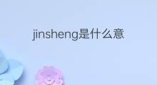jinsheng是什么意思 jinsheng的中文翻译、读音、例句