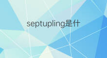 septupling是什么意思 septupling的中文翻译、读音、例句