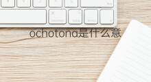 ochotona是什么意思 ochotona的中文翻译、读音、例句