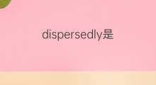 dispersedly是什么意思 dispersedly的中文翻译、读音、例句