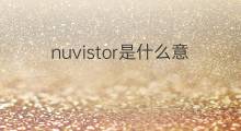 nuvistor是什么意思 nuvistor的中文翻译、读音、例句