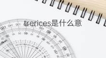 trerices是什么意思 trerices的中文翻译、读音、例句