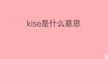 kise是什么意思 kise的中文翻译、读音、例句