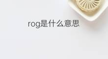 rog是什么意思 rog的中文翻译、读音、例句