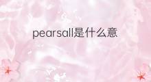 pearsall是什么意思 pearsall的中文翻译、读音、例句