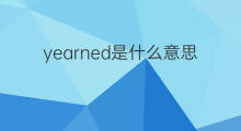 yearned是什么意思 yearned的中文翻译、读音、例句