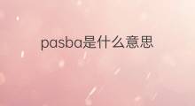 pasba是什么意思 pasba的中文翻译、读音、例句