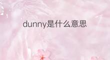 dunny是什么意思 英文名dunny的翻译、发音、来源
