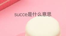 succe是什么意思 succe的中文翻译、读音、例句