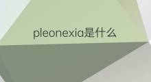 pleonexia是什么意思 pleonexia的翻译、读音、例句、中文解释