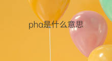 pha是什么意思 pha的中文翻译、读音、例句
