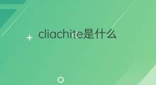cliachite是什么意思 cliachite的中文翻译、读音、例句