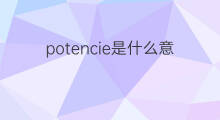 potencie是什么意思 potencie的翻译、读音、例句、中文解释