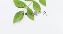 lineariss是什么意思 lineariss的中文翻译、读音、例句