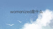 womanized是什么意思 womanized的中文翻译、读音、例句
