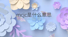mcjc是什么意思 mcjc的中文翻译、读音、例句