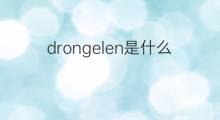 drongelen是什么意思 drongelen的中文翻译、读音、例句