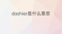 dashier是什么意思 dashier的中文翻译、读音、例句