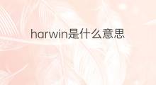 harwin是什么意思 harwin的中文翻译、读音、例句