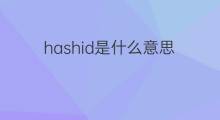 hashid是什么意思 hashid的中文翻译、读音、例句