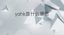 yahk是什么意思 yahk的中文翻译、读音、例句