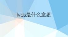 lvds是什么意思 lvds的中文翻译、读音、例句