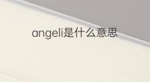 angeli是什么意思 angeli的中文翻译、读音、例句
