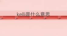 kelli是什么意思 kelli的中文翻译、读音、例句