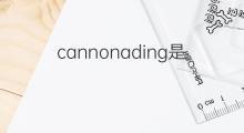 cannonading是什么意思 cannonading的中文翻译、读音、例句