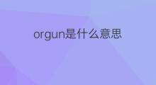 orgun是什么意思 orgun的中文翻译、读音、例句