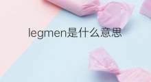 legmen是什么意思 legmen的中文翻译、读音、例句