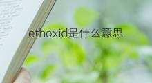 ethoxid是什么意思 ethoxid的中文翻译、读音、例句