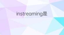 instreaming是什么意思 instreaming的中文翻译、读音、例句