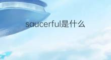 saucerful是什么意思 saucerful的中文翻译、读音、例句