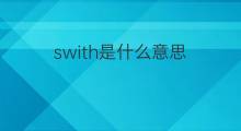 swith是什么意思 swith的中文翻译、读音、例句