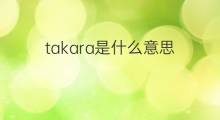 takara是什么意思 英文名takara的翻译、发音、来源