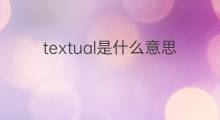 textual是什么意思 textual的中文翻译、读音、例句