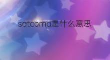 satcoma是什么意思 satcoma的中文翻译、读音、例句