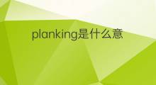 planking是什么意思 planking的中文翻译、读音、例句