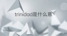 trinidad是什么意思 trinidad的中文翻译、读音、例句