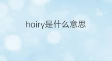 hairy是什么意思 hairy的中文翻译、读音、例句