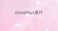 streatleys是什么意思 streatleys的中文翻译、读音、例句