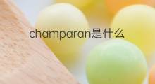 champaran是什么意思 champaran的中文翻译、读音、例句